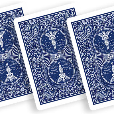 BICYCLE MANDOLIN BACK - blue