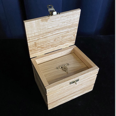 WOODEN DOUBLE LOCK BOX