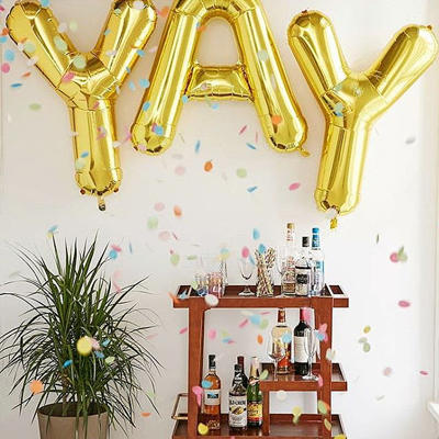 BALLOON LETTER D - 40 cm.