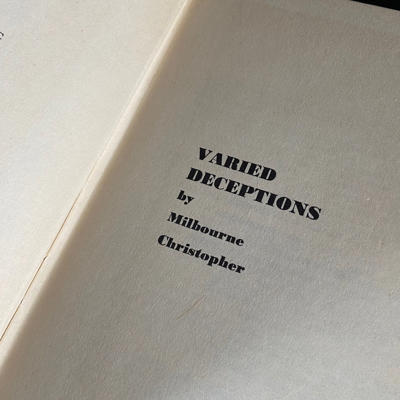VARIED DECEPTIONS - Milbourne Christopher
