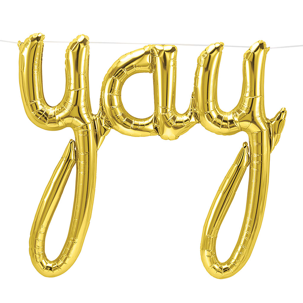 YAY FOLIEBALLON I GULD