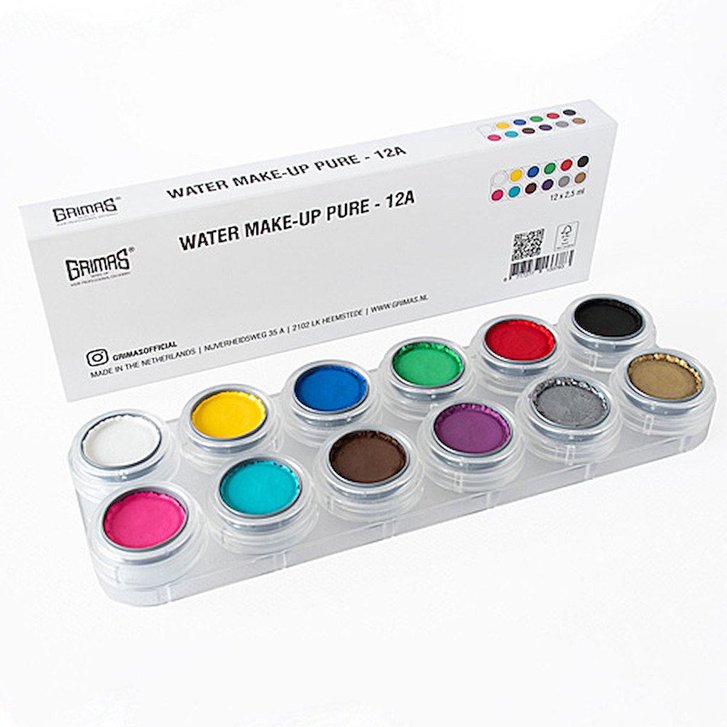 GRIMAS WATER MAKEUP PALETTE - 12 colours