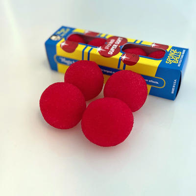 SPONGE-BALLS 40 mm. 4 stk.