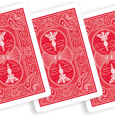 BICYCLE MANDOLIN BACK - red