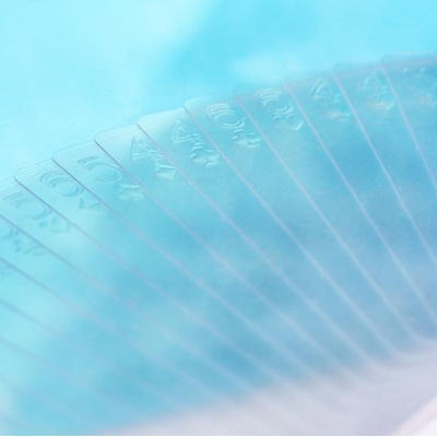 INVISIBLE AQUA PLAYING CARDS