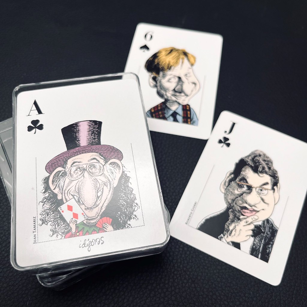 MAGICIANS PLAYING CARDS  (blue) - Angel  Idígoras