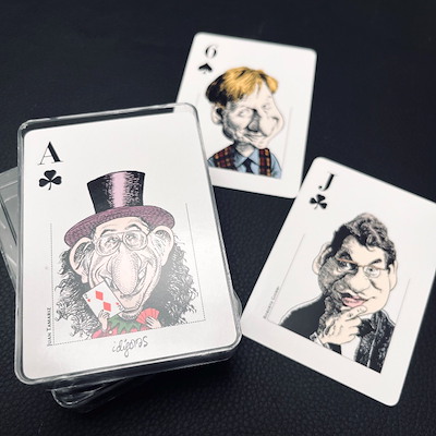 MAGICIANS PLAYING CARDS  (blue) - Angel  Idígoras