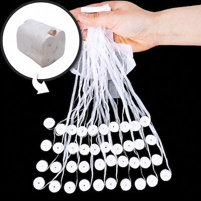 JL LARGE WHITE KABUKI STREAMERS