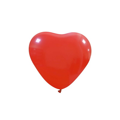 SMALL BALLOON HEARTS 6" red  - 100 pcs. 