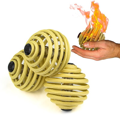 Fire Juggling Balls- Set of 3 - 80 mm.