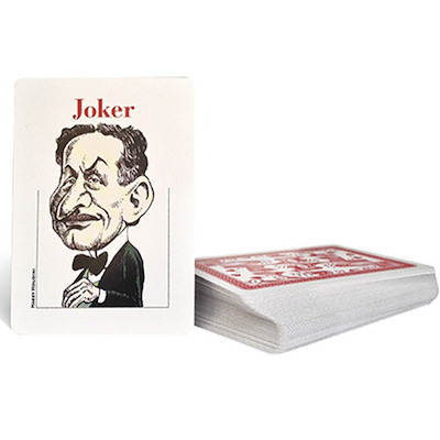 MAGICIANS PLAYING CARDS (red) - Angel Idígoras