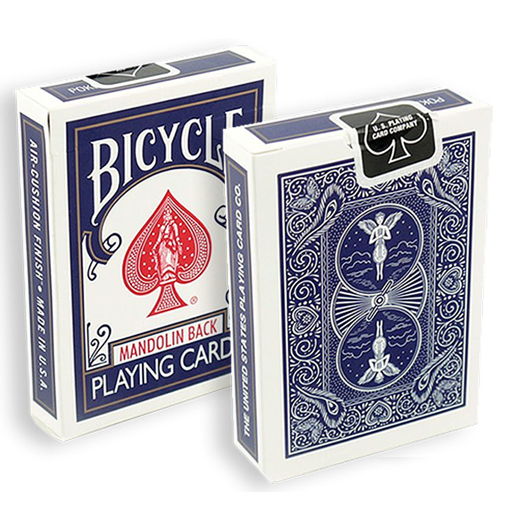 BICYCLE MANDOLIN BACK - blå 