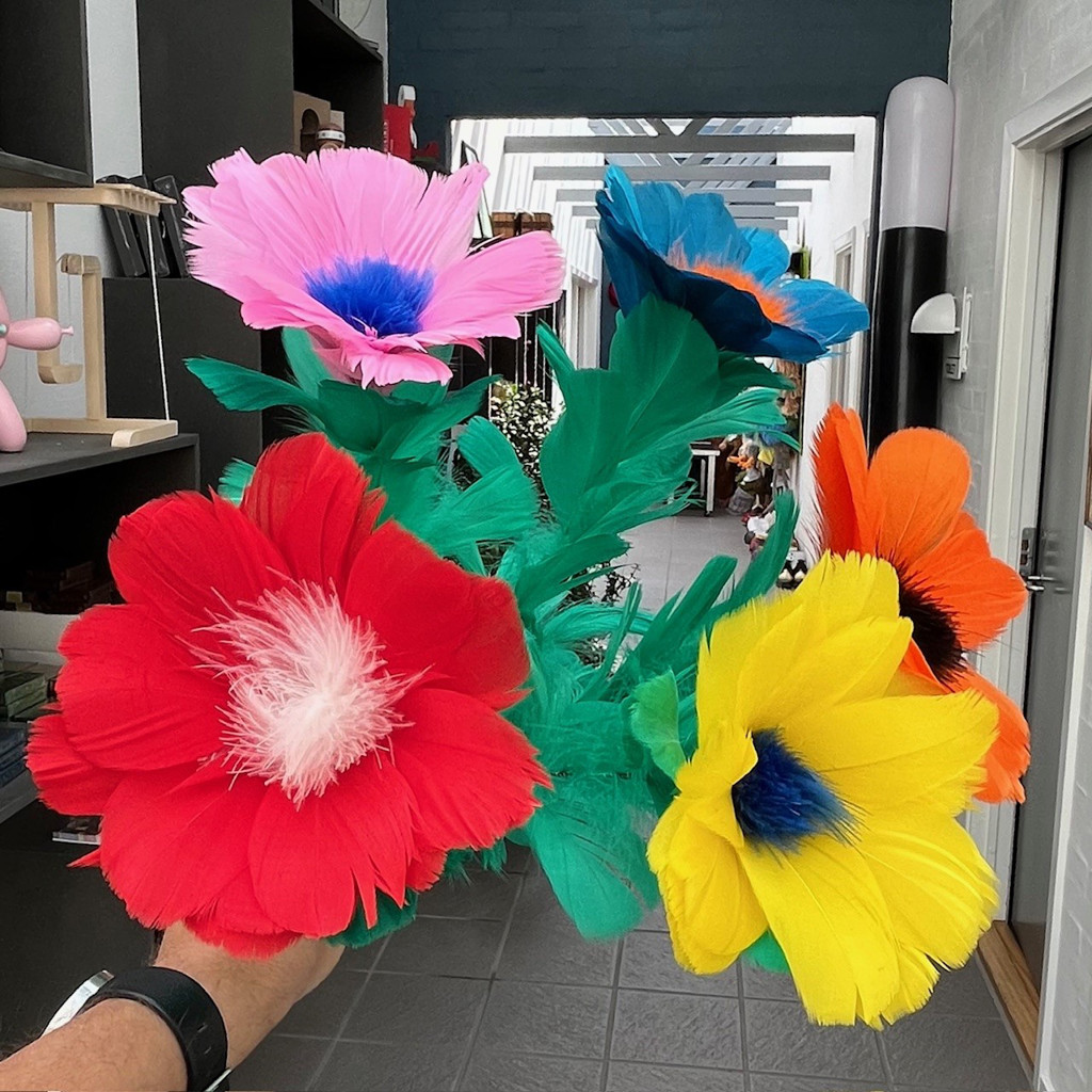 BUKET MED 5 FJERBLOMSTER