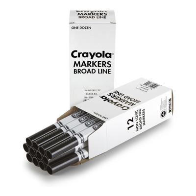 CRAYOLA BROAD LINE MARKER BLACK