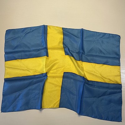 SVENSK SILKE-FLAG 40 X 60 cm. - 1 stk.