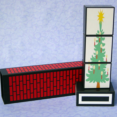 SANTA DOWN THE CHIMNEY