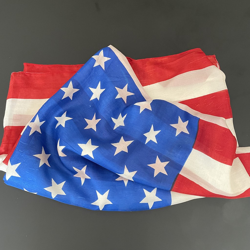 JUMBO AMERICAN SILK FLAG