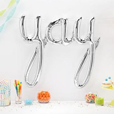 YAY BALLOON BANNER