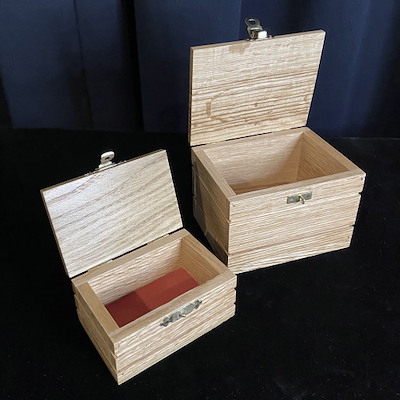 WOODEN DOUBLE LOCK BOX