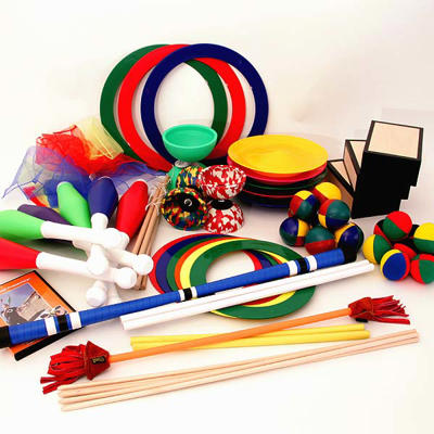 COMPLETE JUGGLING SET - SILVER