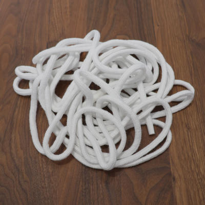 BLØDT HVIDT LUKSUS TRYLLEREB (10 mm.) - 10 meter