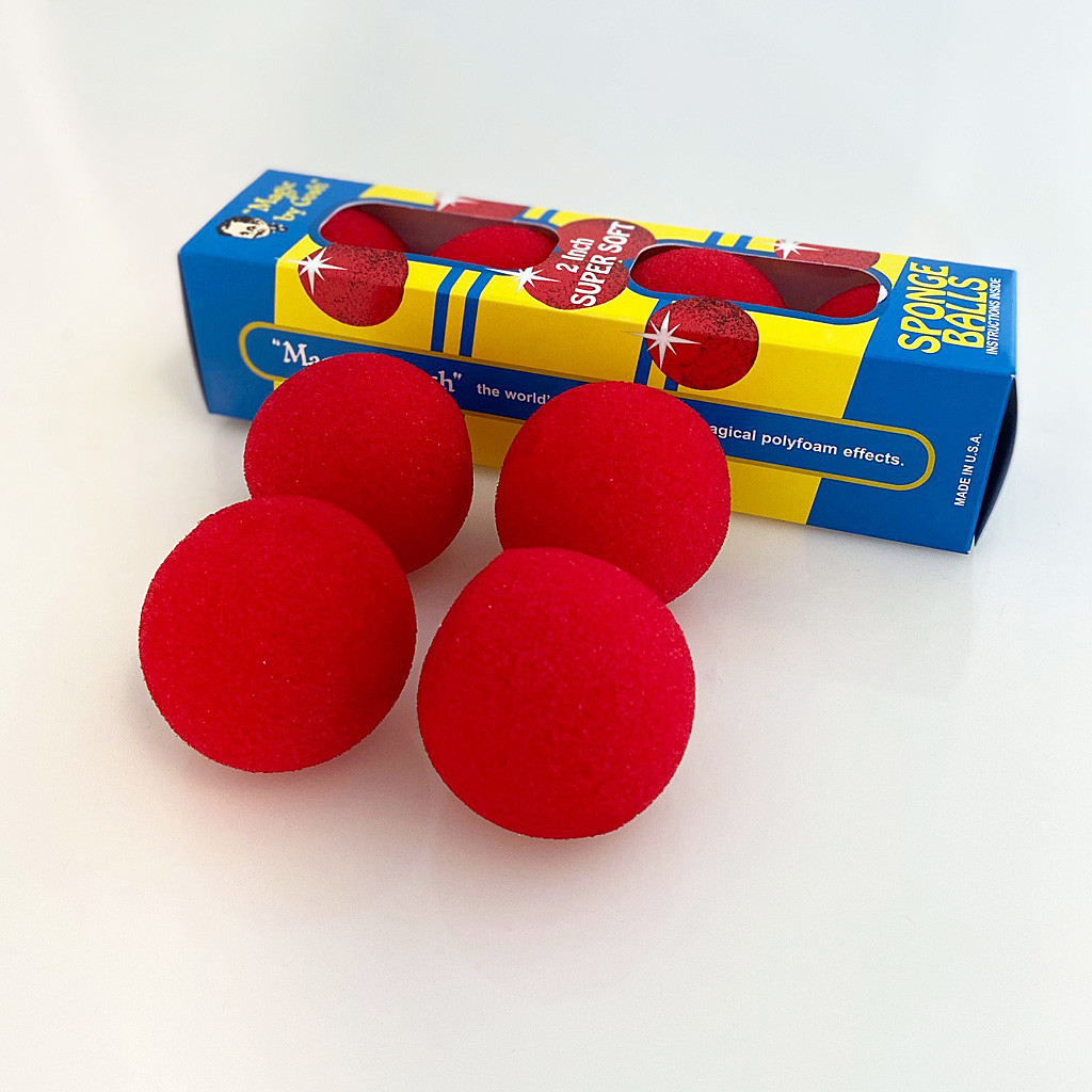 SPONGE BALLS 50 mm. 4 pcs.