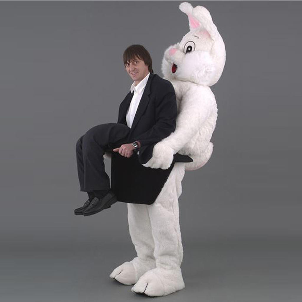 WALKING ILLUSION MASKOT - kanin med tryllekunstner