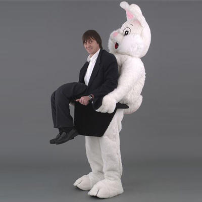 WALKING ILLUSION MASKOT - kanin med tryllekunstner