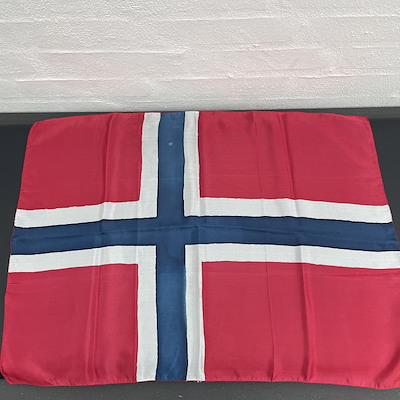 NORSK SILKE-FLAG 40 X 60 cm. - 1 stk.
