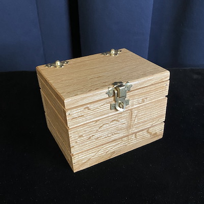 WOODEN DOUBLE LOCK BOX