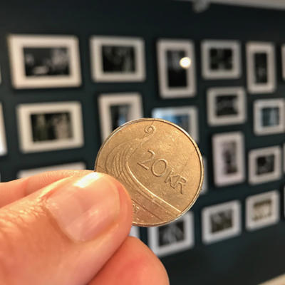 NORWEGIAN FOLDING COIN - 20-krone
