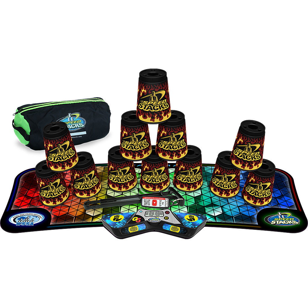 SPEEDSTACKS BLACK FLAME - KOMPLET SÆT