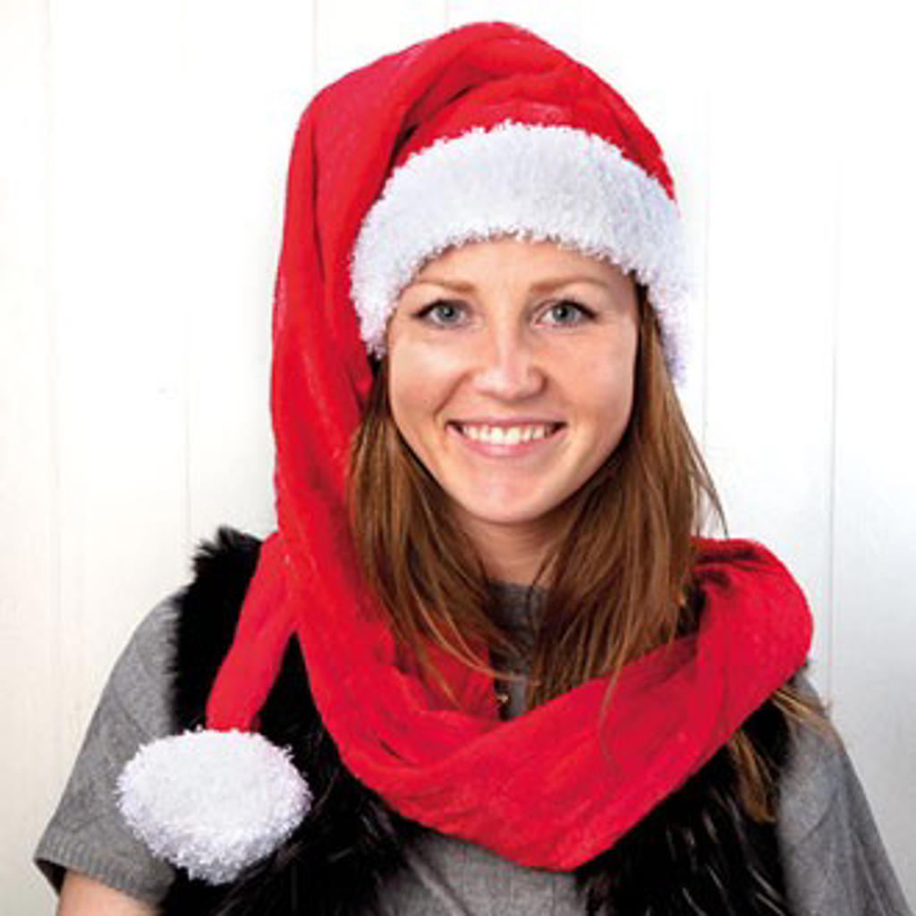 VERY LONG SANTA HAT
